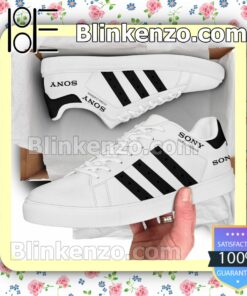 Sony Logo Brand Adidas Low Top Shoes