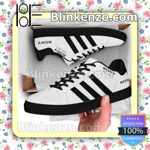 Sony Logo Brand Adidas Low Top Shoes a