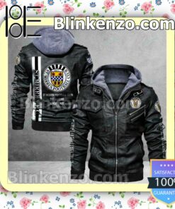 St Mirren F.C. Logo Print Motorcycle Leather Jacket