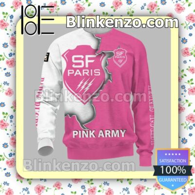 Stade Francais Pink Army Men T-shirt, Hooded Sweatshirt b