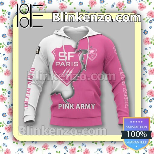 Stade Francais Pink Army Men T-shirt, Hooded Sweatshirt y