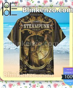 Steampunk Tarot Men Short Sleeve Shirts a