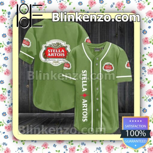 Stella Artois Beer Custom Baseball Jersey for Men Women