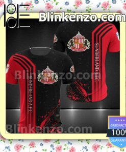 Sunderland AFC Red Splash Men T-shirt, Hooded Sweatshirt
