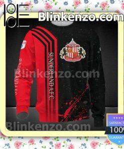 Sunderland AFC Red Splash Men T-shirt, Hooded Sweatshirt b