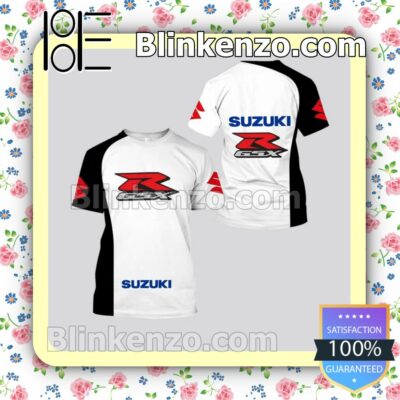 Suzuki Racing Black And White Hooded Jacket, Tee
