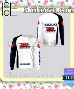 Suzuki Racing Black And White Hooded Jacket, Tee a