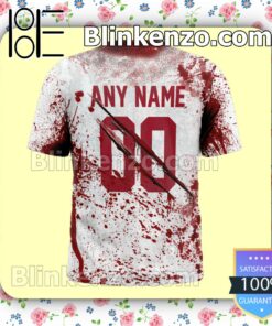 Best Gift Tampa Bay Buccaneers Blood Jersey NFL Custom Halloween 2022 Shirts