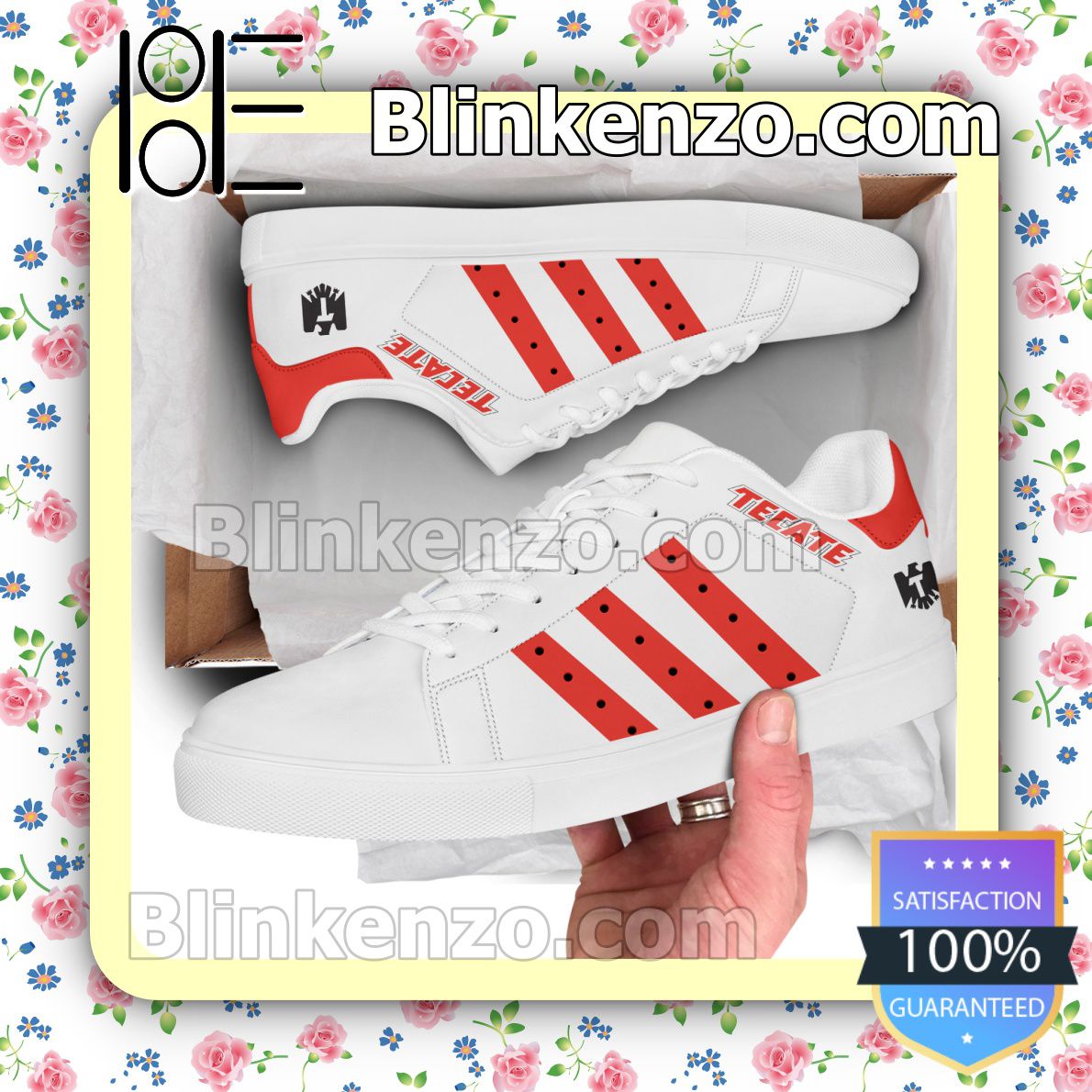 Tecate Logo Brand Adidas Low Top Shoes