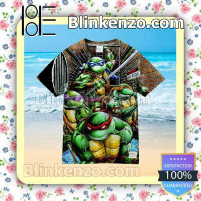 Teenage Mutant Ninja Turtles On The Move Men Short Sleeve Shirts a