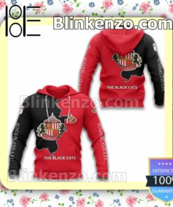 The Black Cats Sunderland AFC Black Red Men T-shirt, Hooded Sweatshirt a