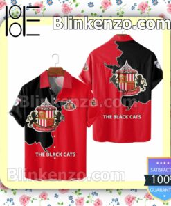 The Black Cats Sunderland AFC Black Red Men T-shirt, Hooded Sweatshirt b