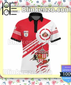 The Black Cats Sunderland AFC White Red Men T-shirt, Hooded Sweatshirt c