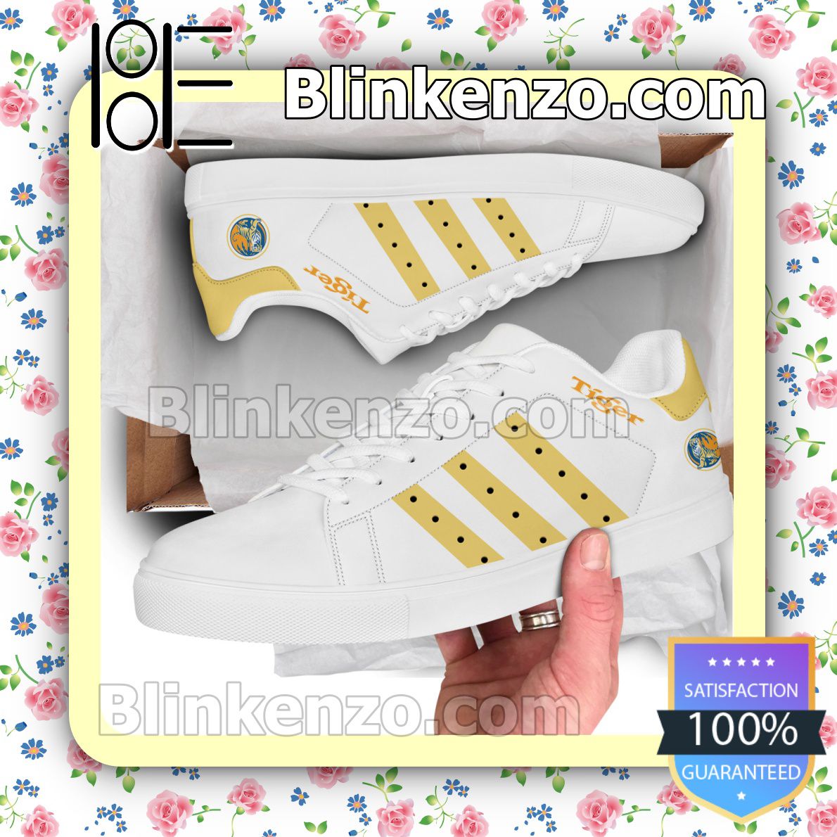 Tiger Beer Logo Brand Adidas Low Top Shoes