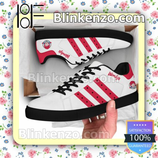 Wendy's Logo Brand Adidas Low Top Shoes a