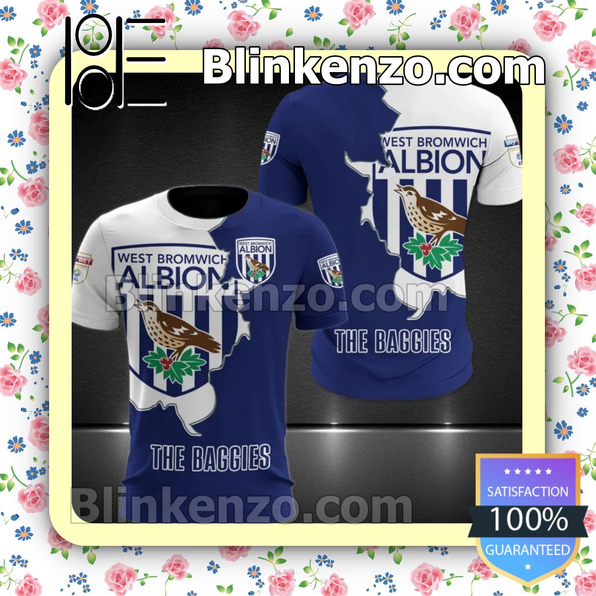  West Bromwich Albion FC The Baggies Men T-shirt, Hooded Sweatshirt