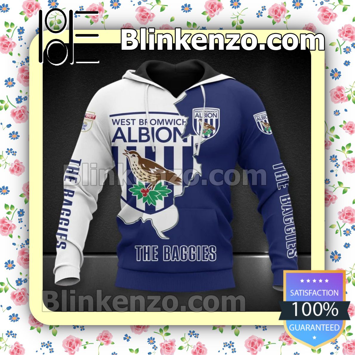 Great Quality West Bromwich Albion FC The Baggies Men T-shirt, Hooded Sweatshirt