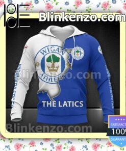 Wigan Athletic FC The Latics Men T-shirt, Hooded Sweatshirt