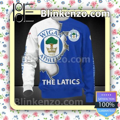Wigan Athletic FC The Latics Men T-shirt, Hooded Sweatshirt b