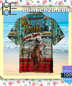 Will Rogers Stampede Rodeo Men Short Sleeve Shirts a