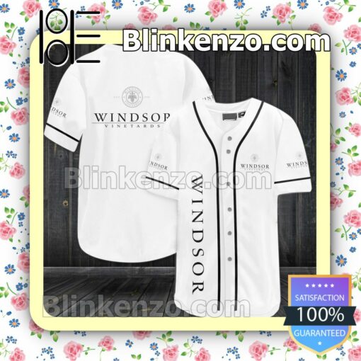 Windsor Vineyards Custom Baseball Jersey for Men Women
