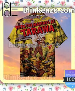 With The Marines At Tarawa Men Short Sleeve Shirts a