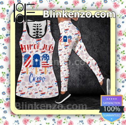 4th Of July Crew All American Dude Women Tank Top Pant Set