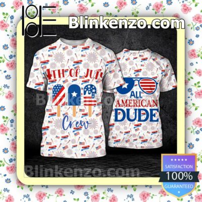 4th Of July Crew All American Dude Women Tank Top Pant Set a