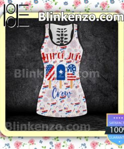 4th Of July Crew All American Dude Women Tank Top Pant Set c