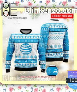 AT&T Brand Print Christmas Sweater
