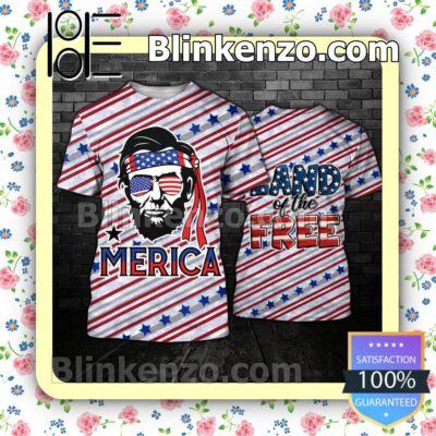 Abraham Lincoln Merica Land Of Free Women Tank Top Pant Set a