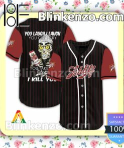 Achmed Take My Schlitz Beer I Kill You You Laugh I Laugh Short Sleeve Plain Button Down Baseball Jersey Team