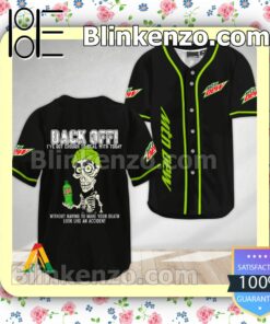 Achmed the Dead Terrorist Mountain Dew Back Off I've Got Enough To Deal With Today Short Sleeve Plain Button Down Baseball Jersey Team