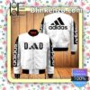 Adidas Dad Logo White Military Jacket Sportwear