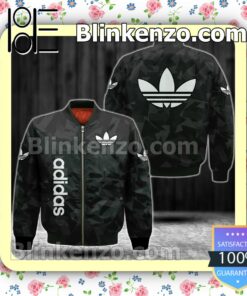 Adidas Geometric Black Military Jacket Sportwear