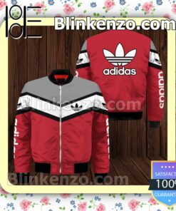 Adidas Luxury Brand Red Mix Colors Military Jacket Sportwear