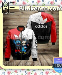 Adidas With Stitch And Mickey Mouse Military Jacket Sportwear
