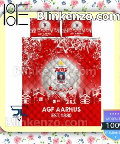 Agf Aarhus Est 1880 Christmas Duvet Cover b