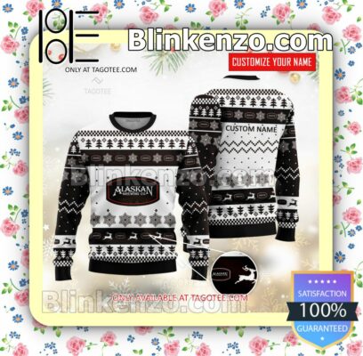 Alaskan Brewing Brand Print Christmas Sweater