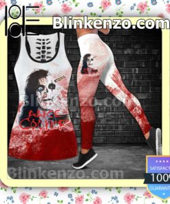Alice Cooper Keep Calm And Ask Alice Women Tank Top Pant Set