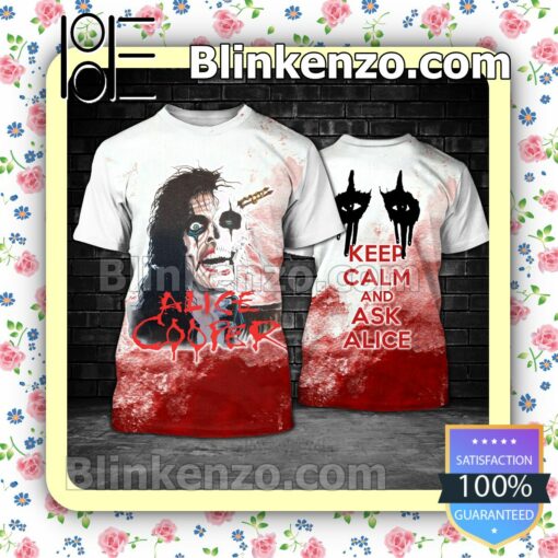 Alice Cooper Keep Calm And Ask Alice Women Tank Top Pant Set a