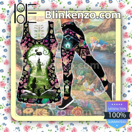 Alice In Wonderland Imagination Is The Only Weapon In The War Against Reality Women Tank Top Pant Set c