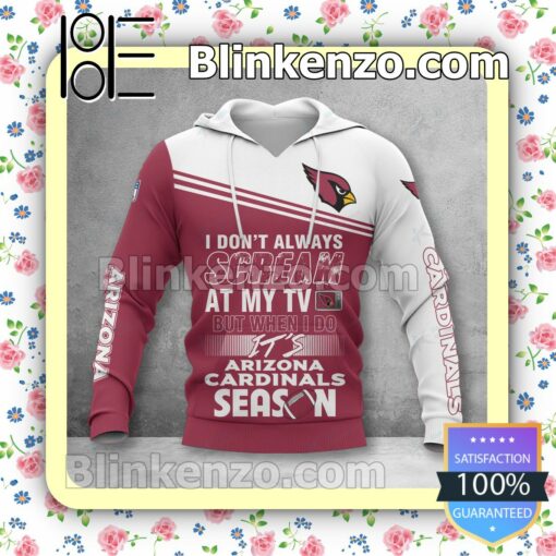 Great Arizona Cardinals I Don't Always Scream At My TV But When I Do NFL Polo Shirt
