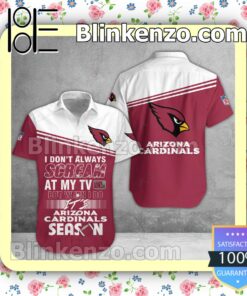 Best Shop Arizona Cardinals I Don't Always Scream At My TV But When I Do NFL Polo Shirt