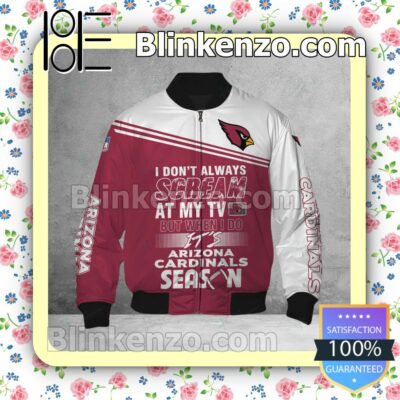 Buy In US Arizona Cardinals I Don't Always Scream At My TV But When I Do NFL Polo Shirt