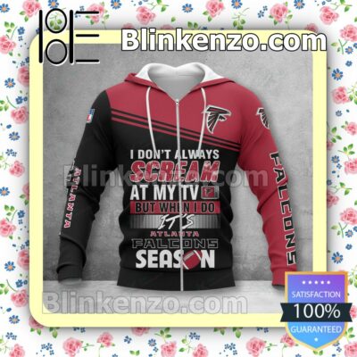 Great Quality Atlanta Falcons I Don't Always Scream At My TV But When I Do NFL Polo Shirt