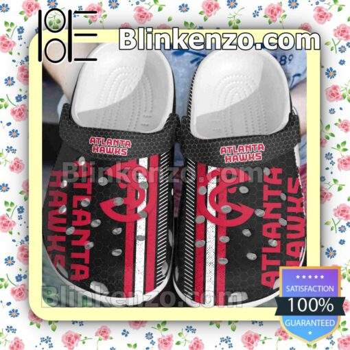 Atlanta Hawks Metal Pattern Clogs