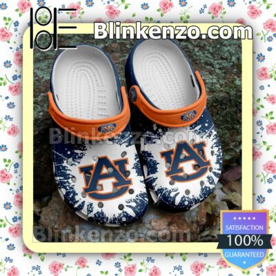 Auburn Tigers Logo Color Splash Clogs