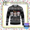 Baby Cows Black Christmas Pullover Sweaters