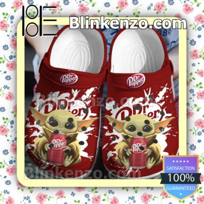 Baby Yoda And Dr Pepper Halloween Clogs